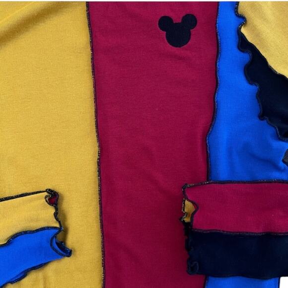 NWOT by Samii Ryan Disney Mickey Mouse Contrast Long Sleeve Top - Sz S - Picture 9 of 10
